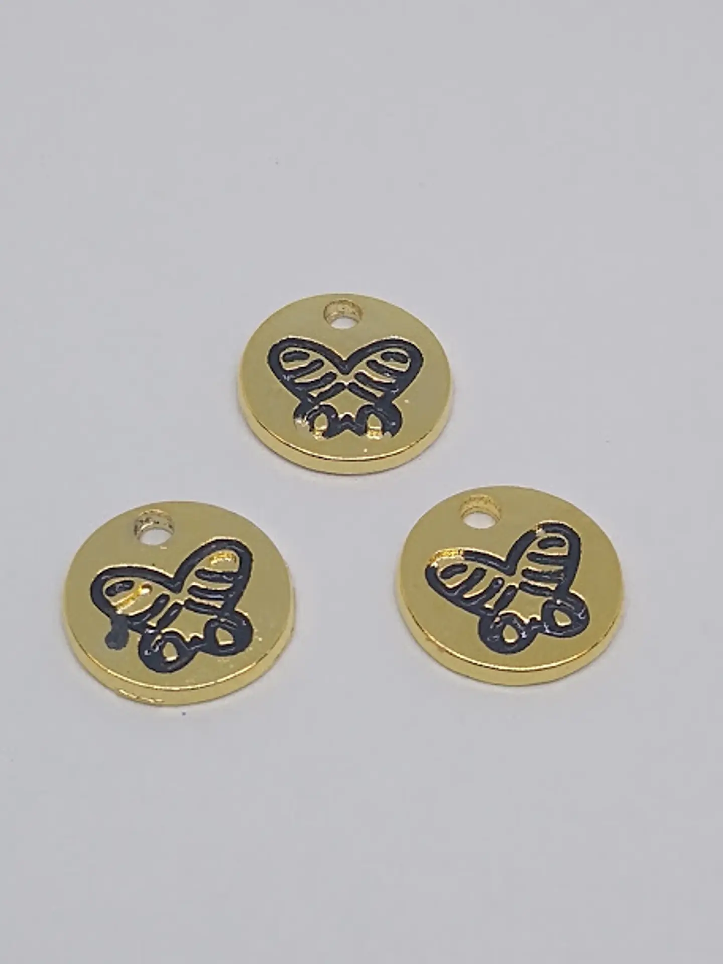MONEDA MARIPOSA BAÑO DE ORO T5140                                    1