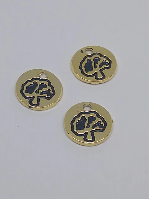 MONEDA ÁRBOL BAÑO DE ORO T5130                            