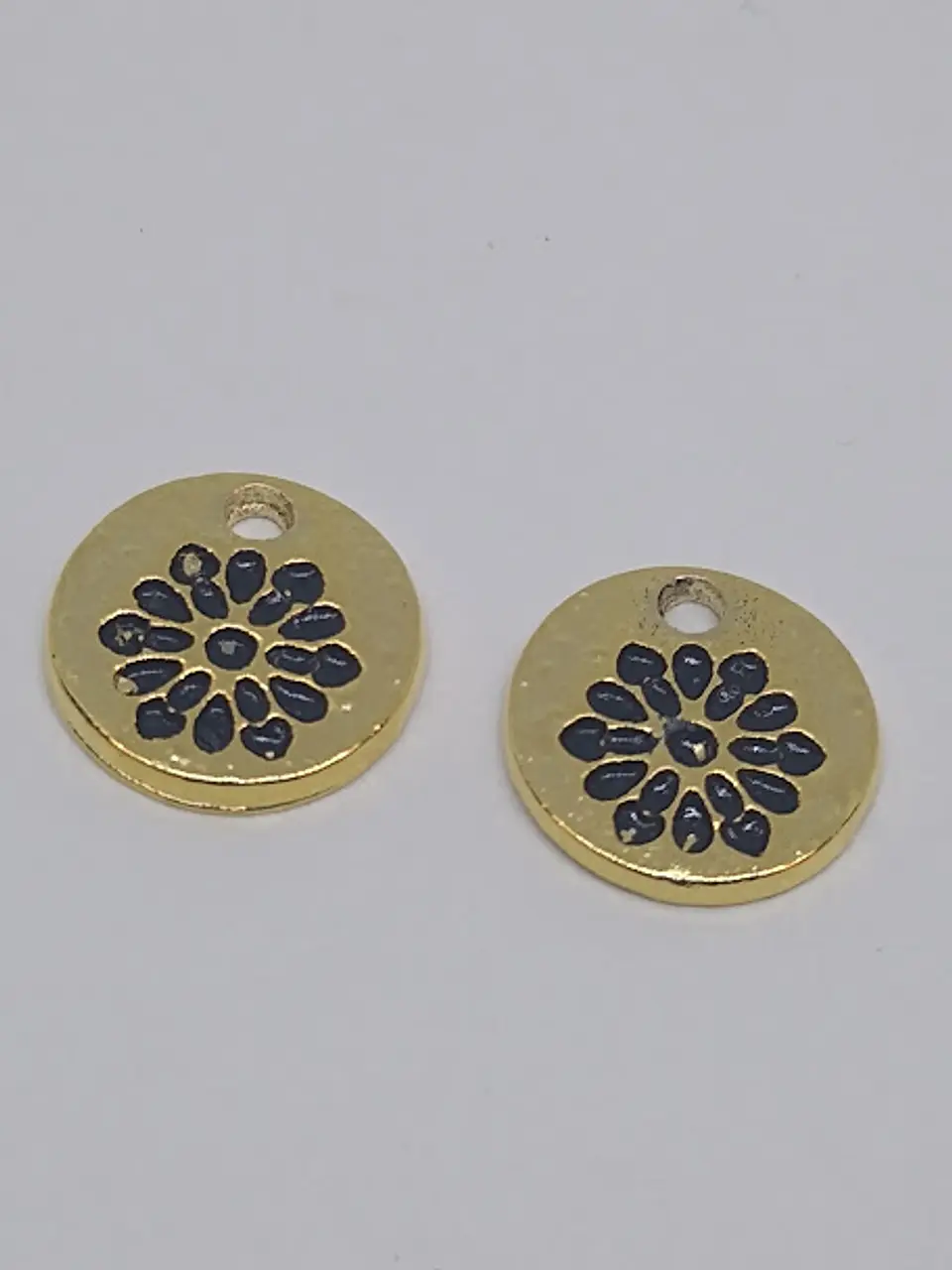 MONEDA FLOR BAÑO DE ORO T5146                         1