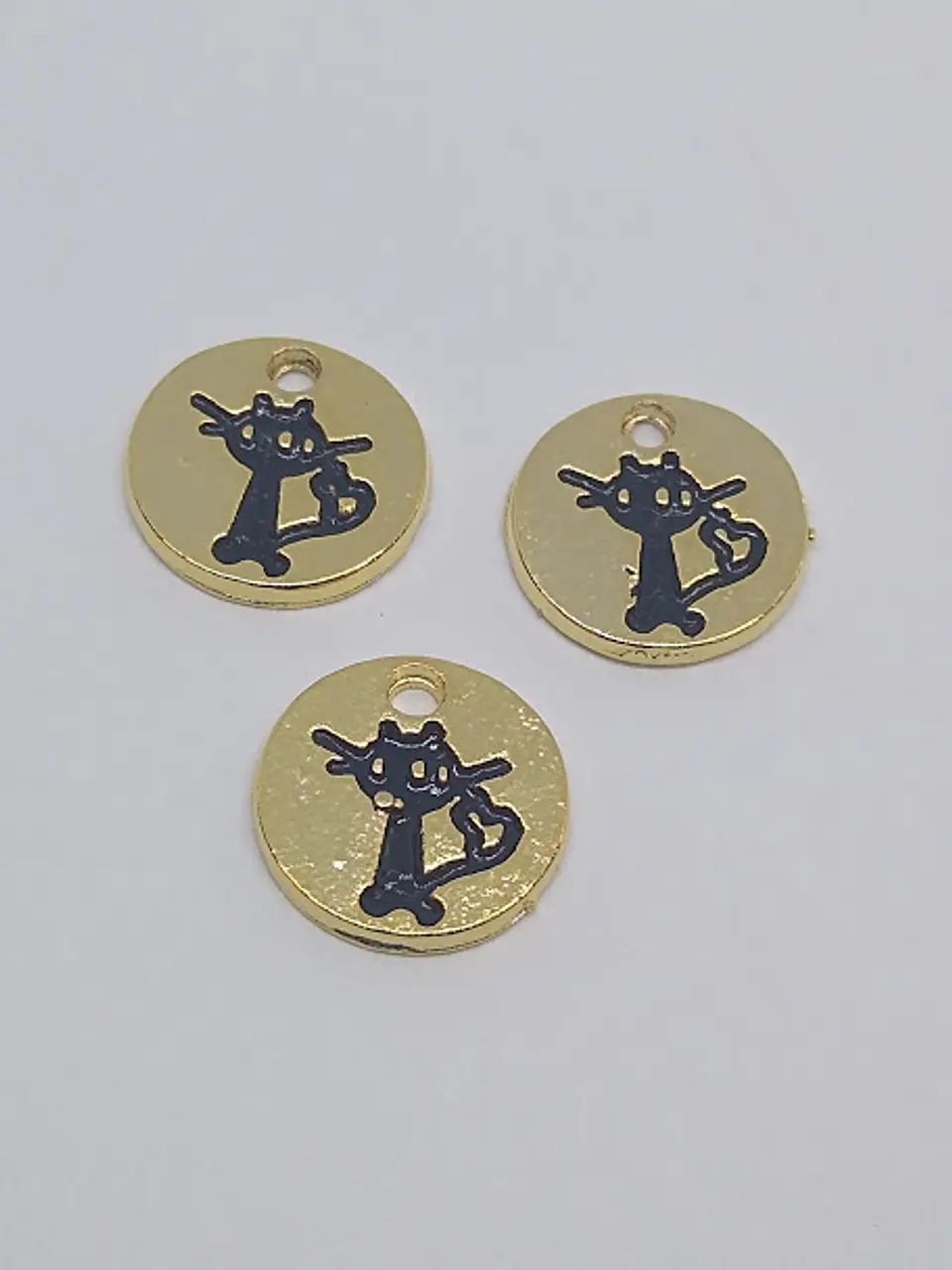MONEDA GATO BAÑO DE ORO T5122             1
