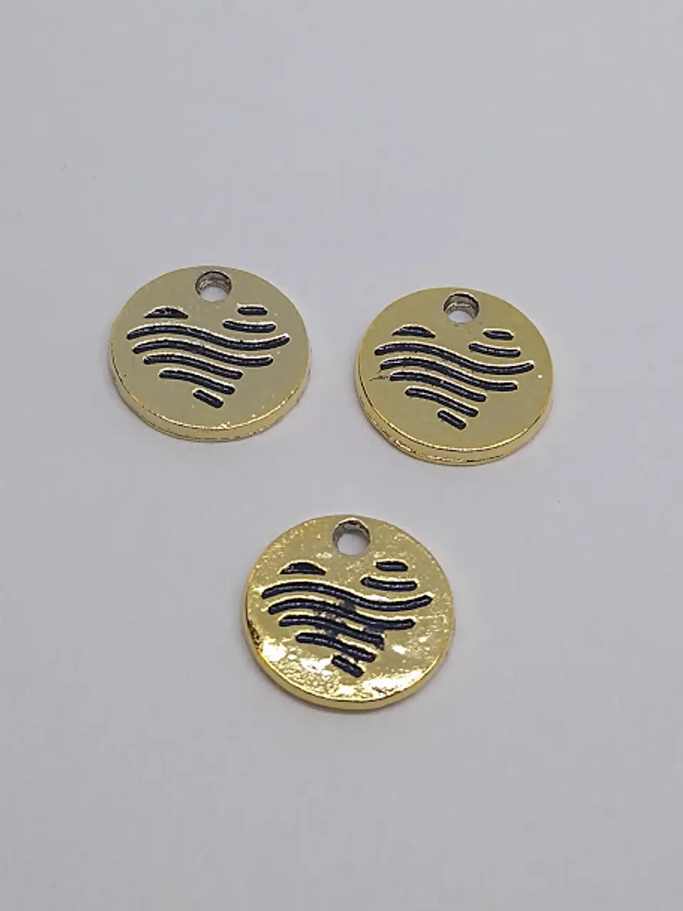 MONEDA CORAZÓN BAÑO DE ORO T5147                                     1