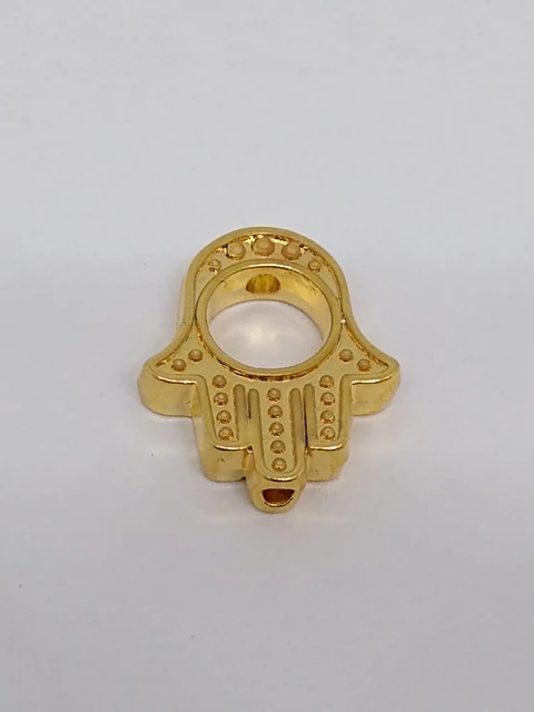 MANO HAMSA BAÑO DE ORO ZN-3606-GOLD                                    