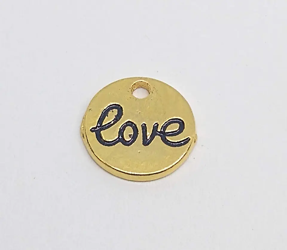 MONEDA LOVE BAÑO DE ORO T5178                                    1