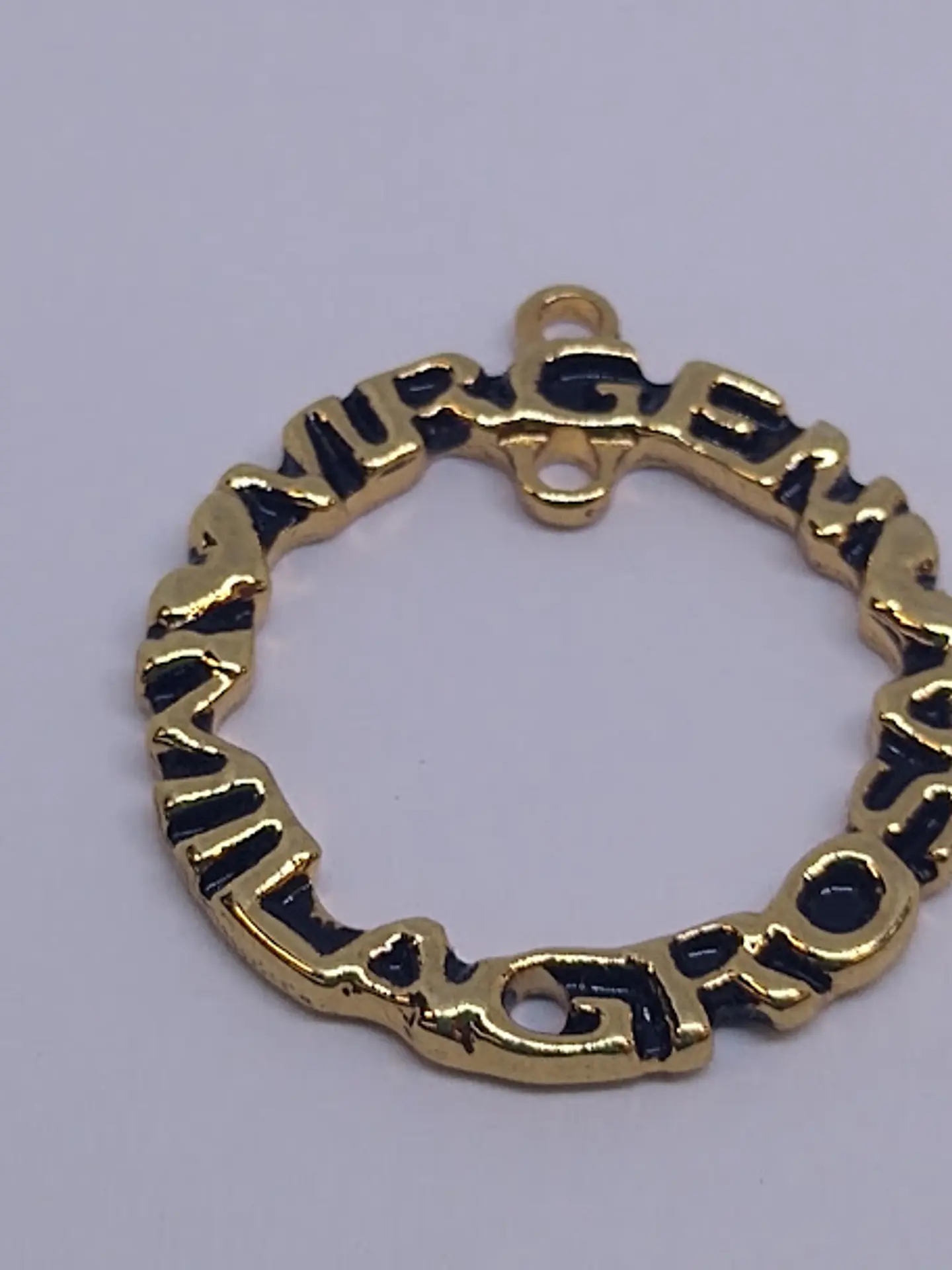 ARO VIRGEN  MILAGROSA BAÑO DE ORO T3609                                       1