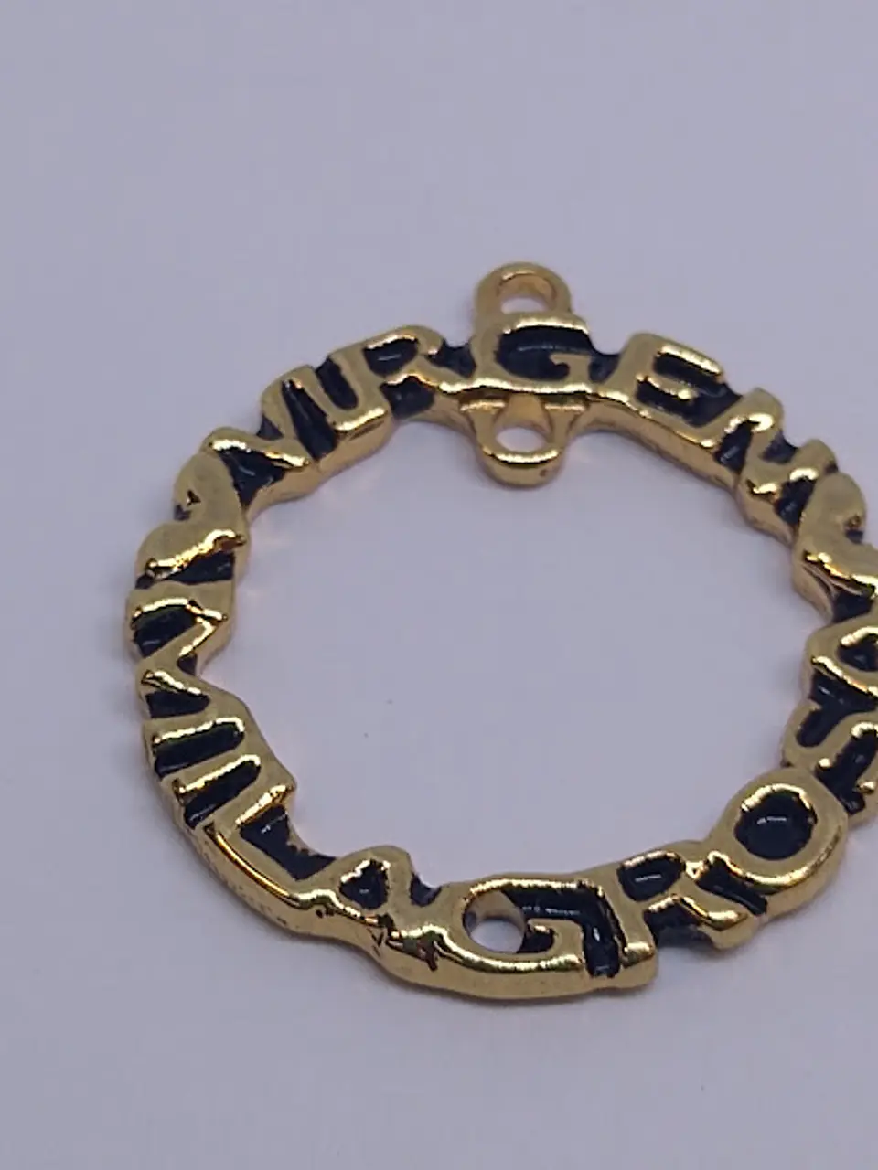 ARO VIRGEN  MILAGROSA BAÑO DE ORO T3609                                       1