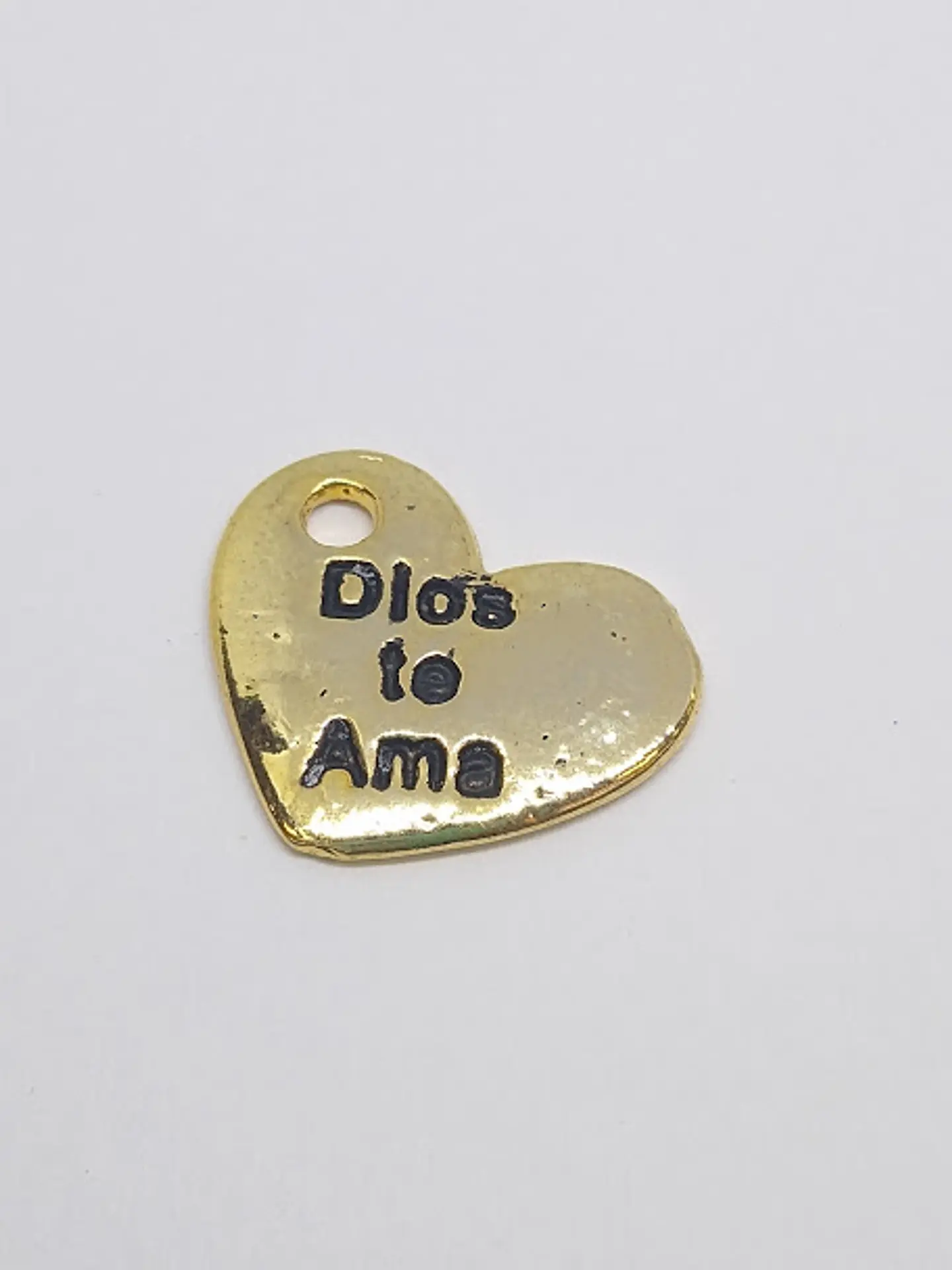 CORAZÓN DIOS TE AMA BAÑO DE ORO T3046-2  1