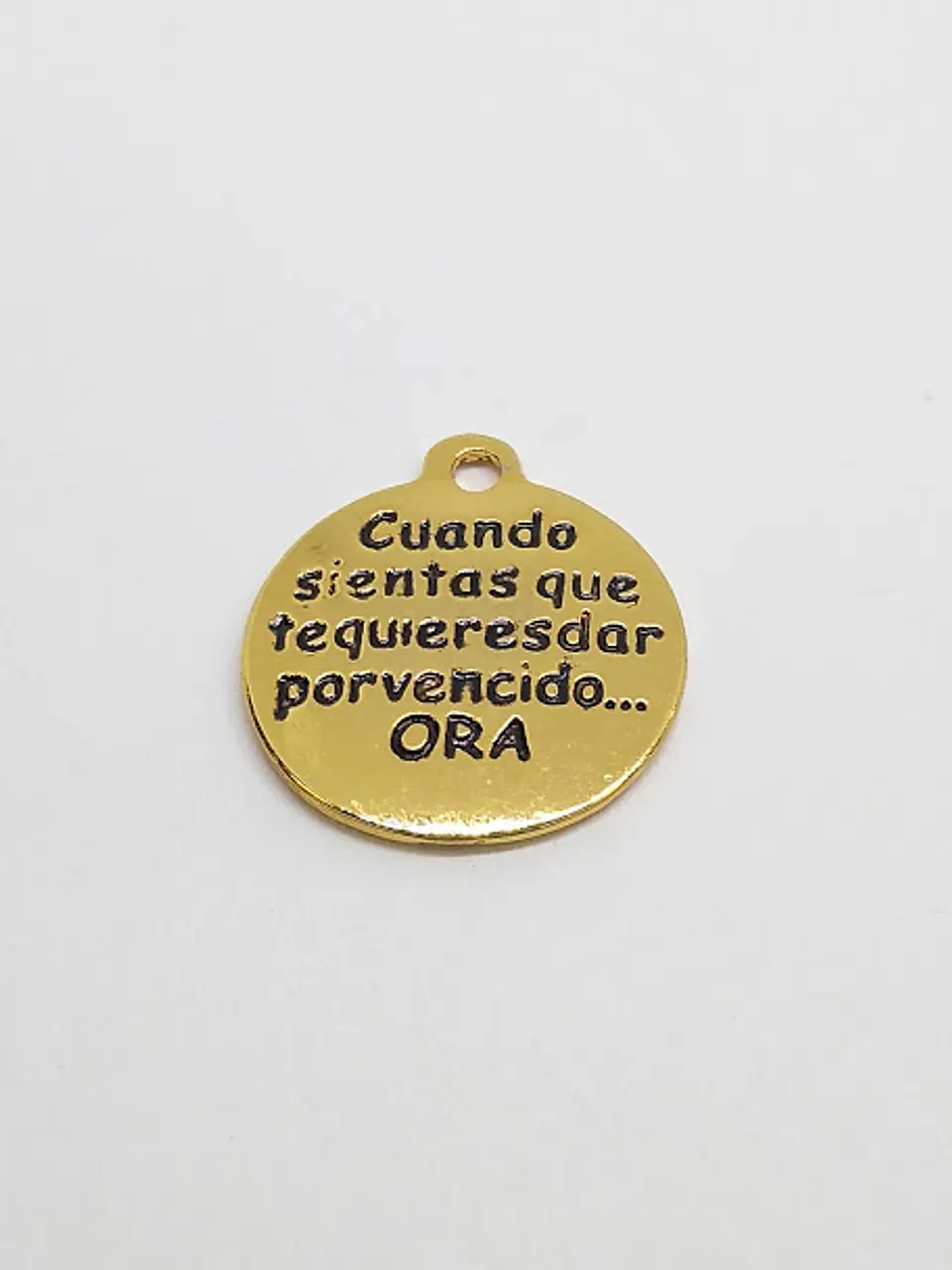 PLACA MENSAJE BAÑO DE ORO T4586                                        1
