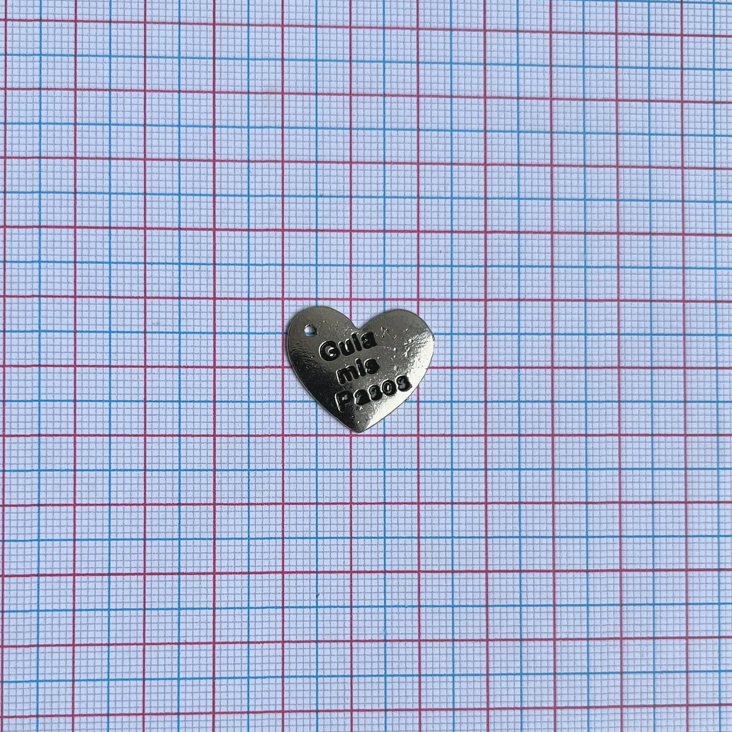 DIJE CORAZÓN ZAMAK GUÍA MIS PASOS  2