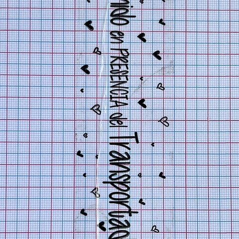 CINTA ADHESIVA ✦ DE SEGURIDAD CORAZONES 