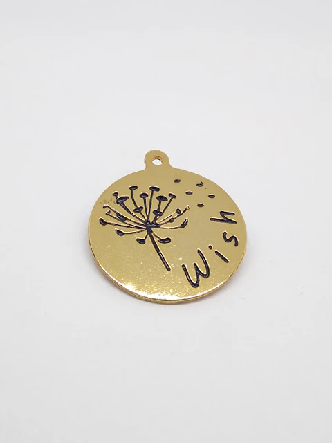 PLACA WISH BAÑO DE ORO T3120                                          