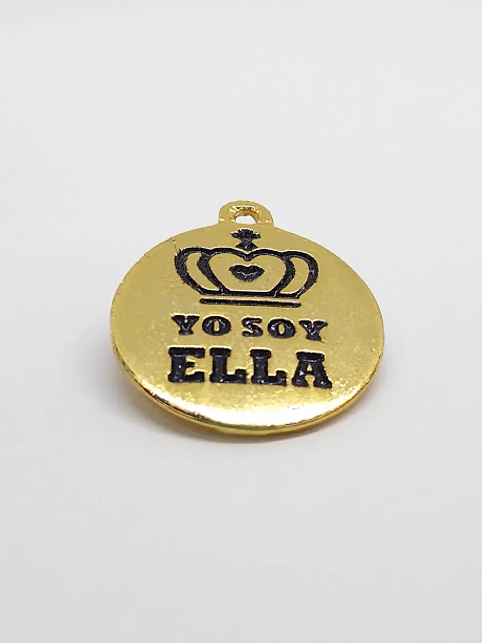 PLACA YO SOY ELLA  BAÑO DE ORO T3287                              1