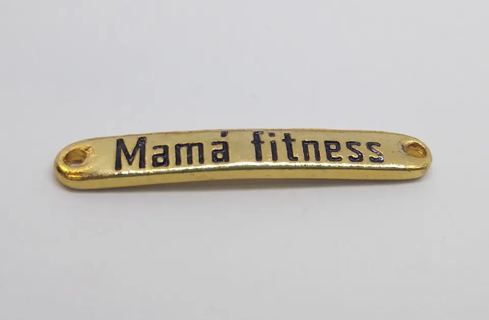 PLACA MAMÁ FITNESS BAÑO DE ORO T3617                                       1