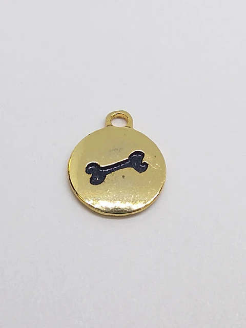 MONEDA HUESO BAÑO DE ORO T3169                                     
