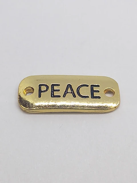 PLACA PAZ BAÑO DE ORO T3320                                        