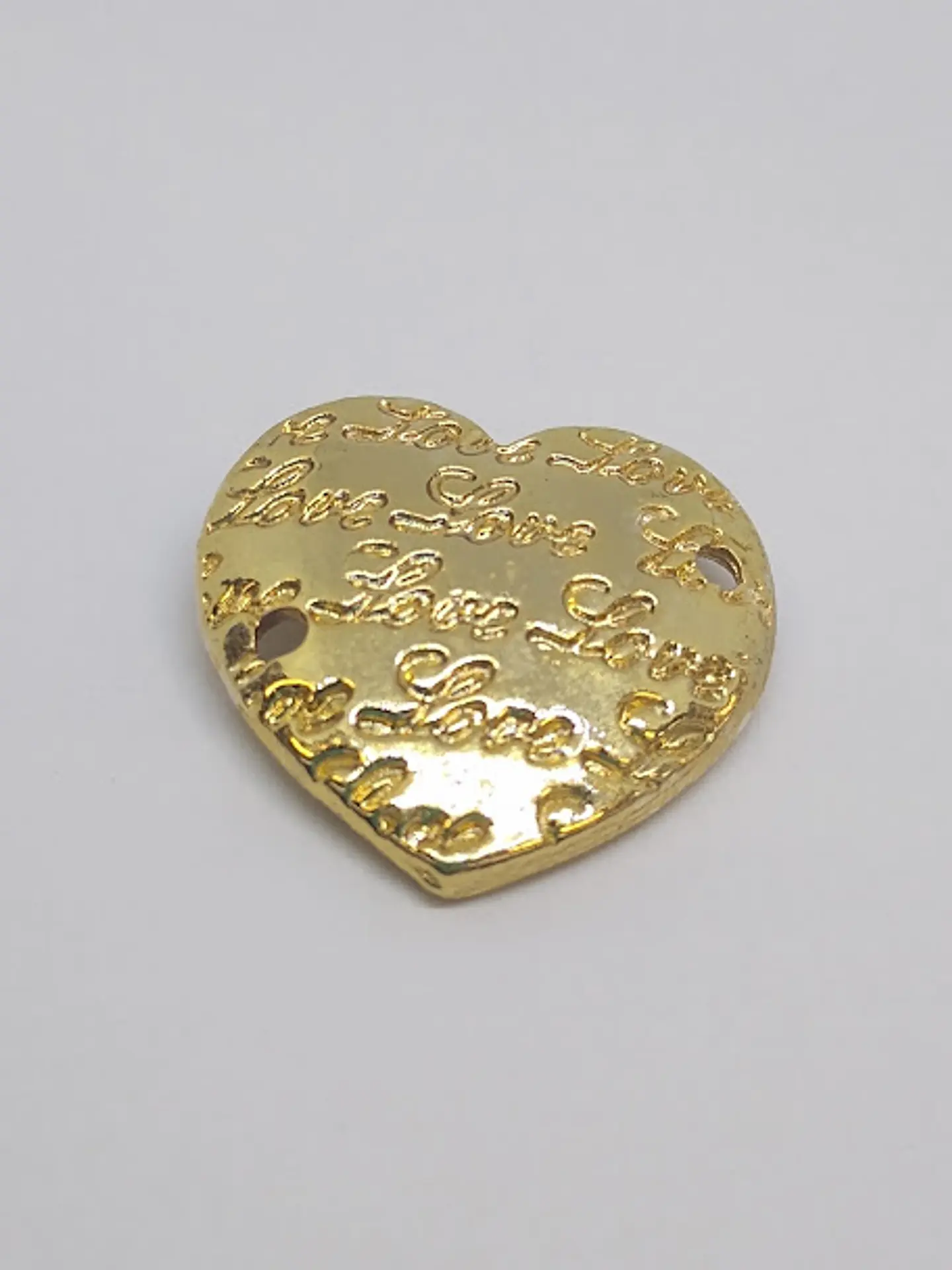 CORAZÓN FRASE BAÑO DE ORO T4354                            1