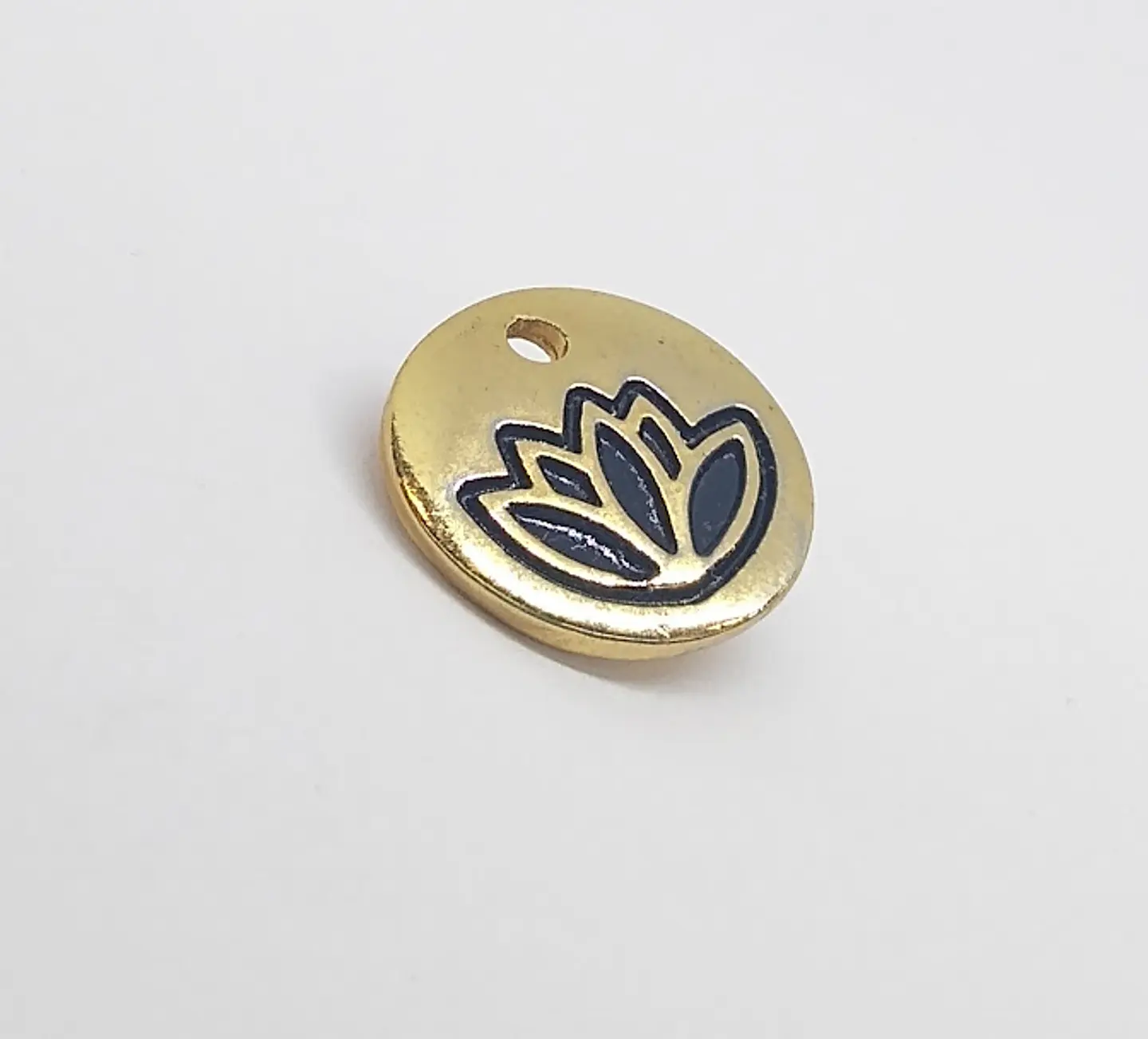 FLOR DE LOTO BAÑO DE ORO T3315 2