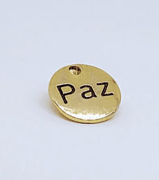 PLACA  PAZ BAÑO DE ORO T3224                                  