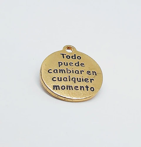 PLACA MENSAJE BAÑO DE ORO T4592                                      