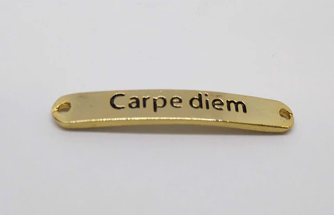 PLACA FRASE BAÑO DE ORO T3616                                