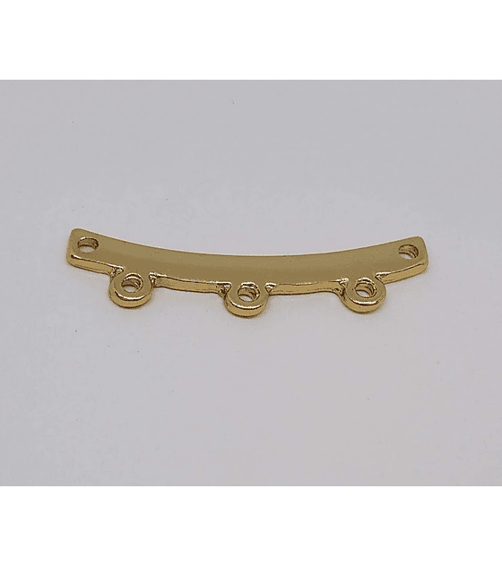 PECTORAL 3 AROS BAÑO DE ORO T3314                              