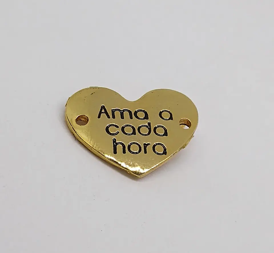 CORAZÓN FRASE BAÑO DE ORO T3172                       1