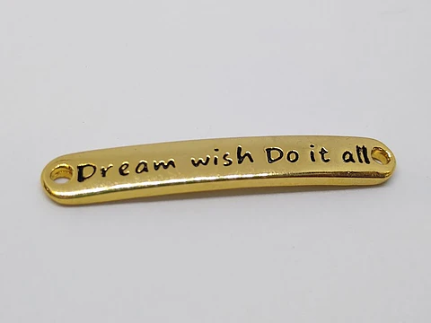 PLACA DREAM BAÑO DE ORO T3149                                        