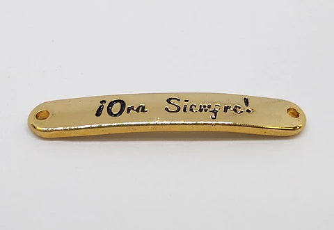 PLACA ORA SIEMPRE BAÑO DE ORO T3692                                