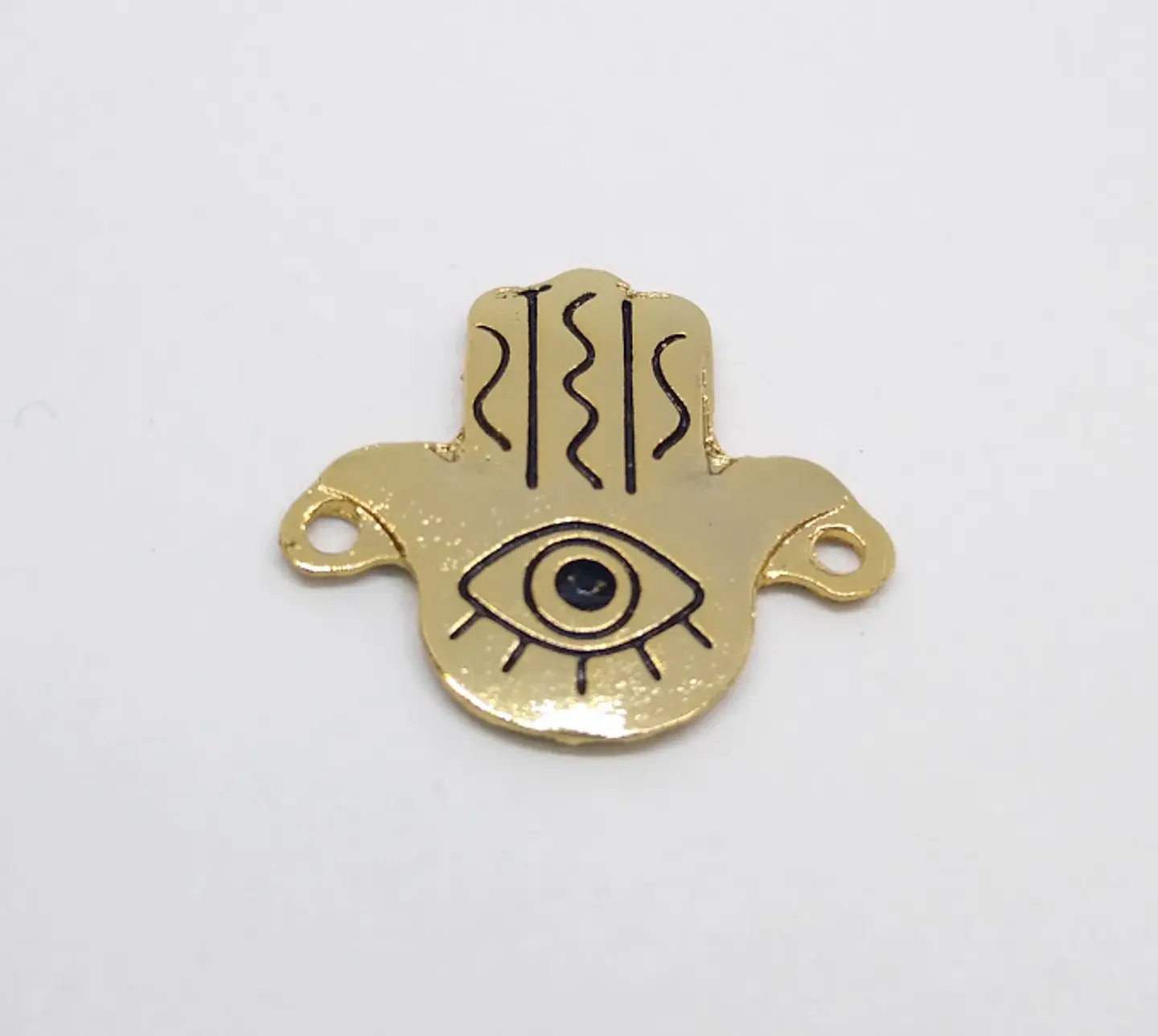 MANO HAMSA OJO BAÑO DE ORO T3171                                 1