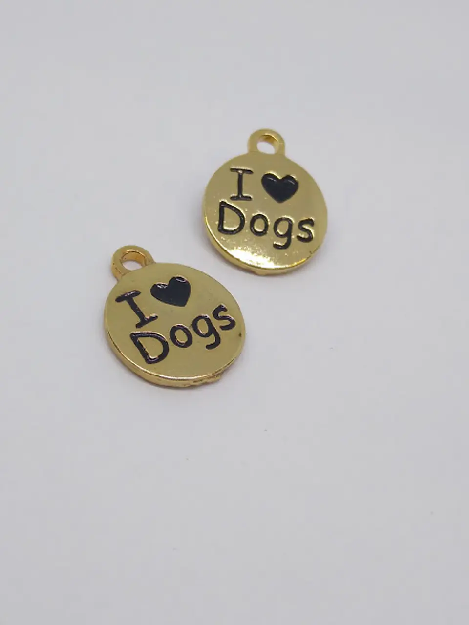 PLACA YO AMO DOGS BAÑO DE ORO T3310                                           1