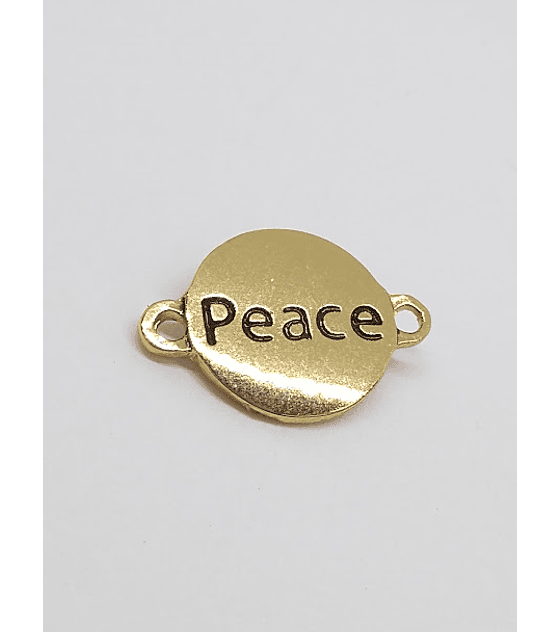 PLACA PEACE BAÑO DE ORO T3234                                   