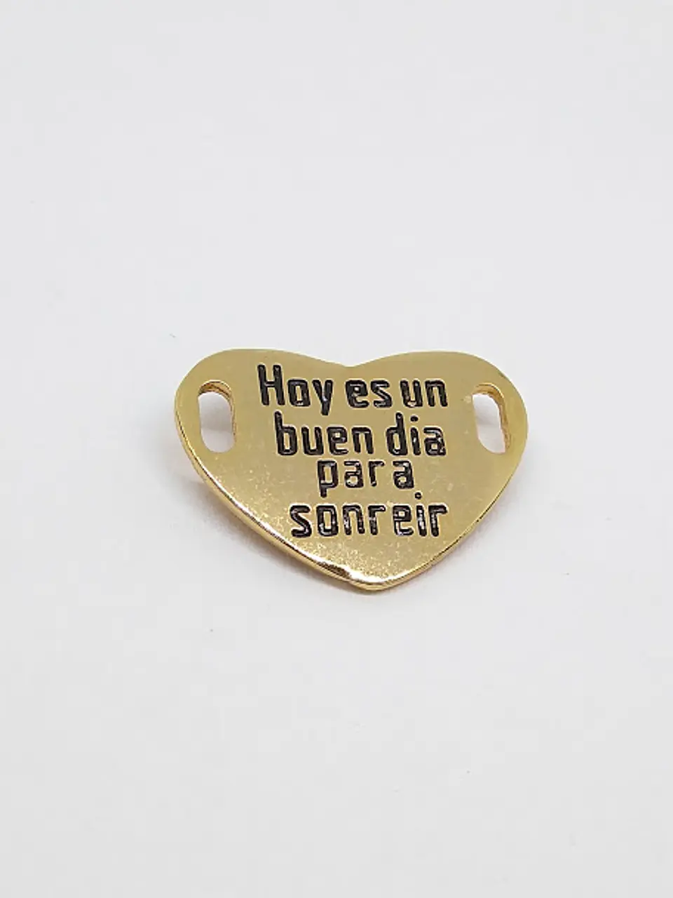 CORAZÓN FRASE  BAÑO DE ORO T3689                                    1