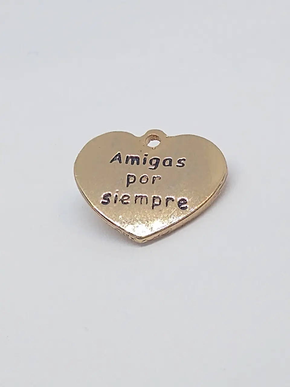CORAZÓN FRASE BAÑO DE ORO T4588                                        1