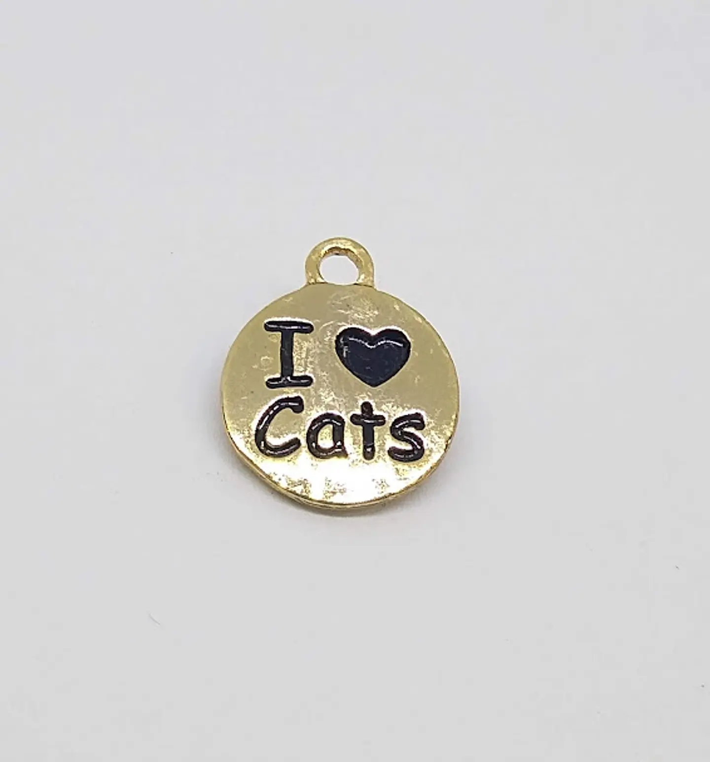 PLACA AMO LOS GATOS  BAÑO DE ORO T3221                                             1