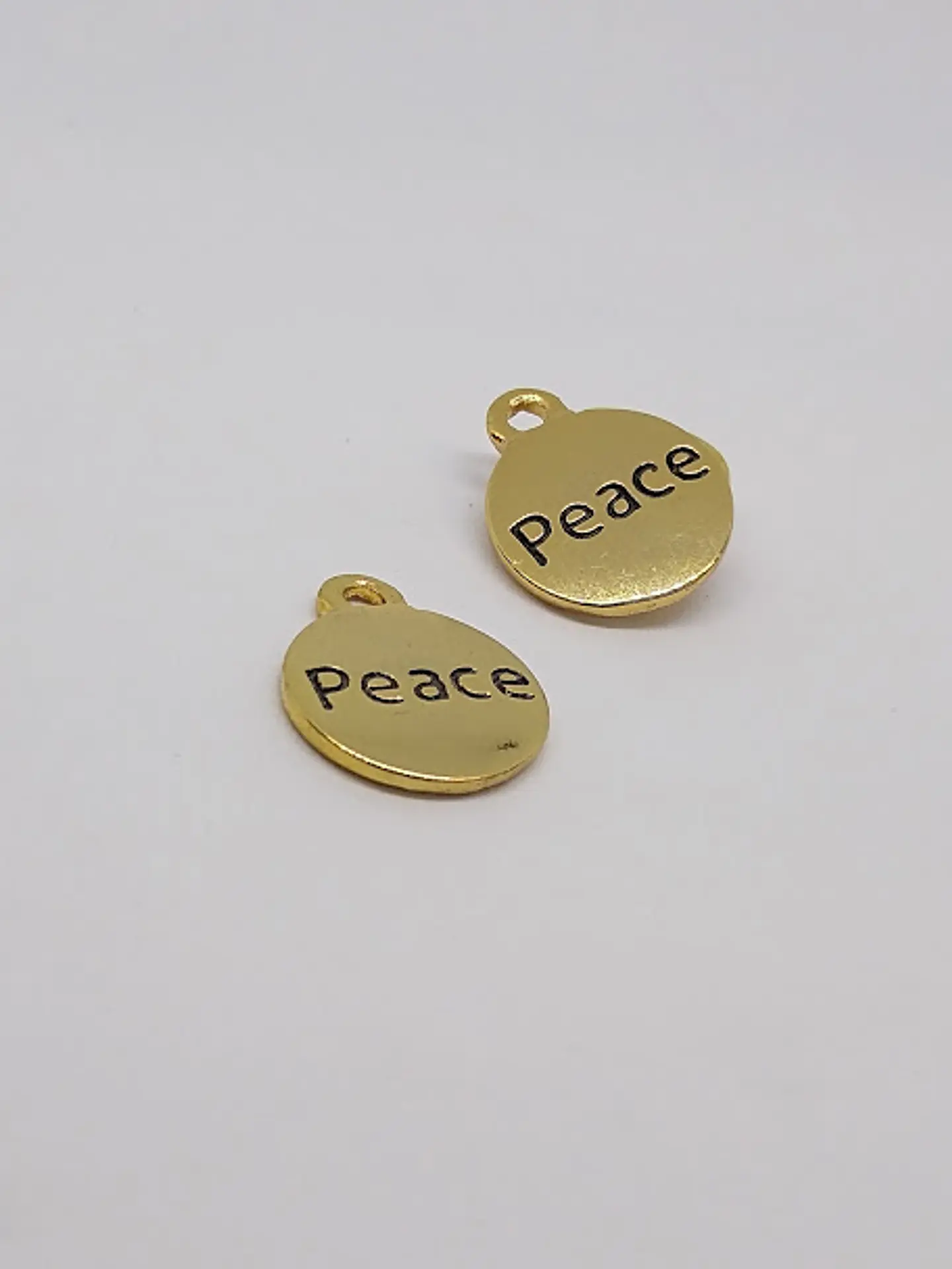 PLACA PEACE BAÑO DE ORO T3233                                     1