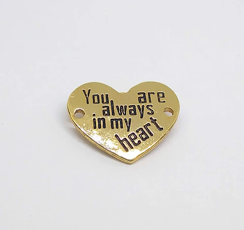CORAZÓN YOU ARE BAÑO DE ORO T3093                                 