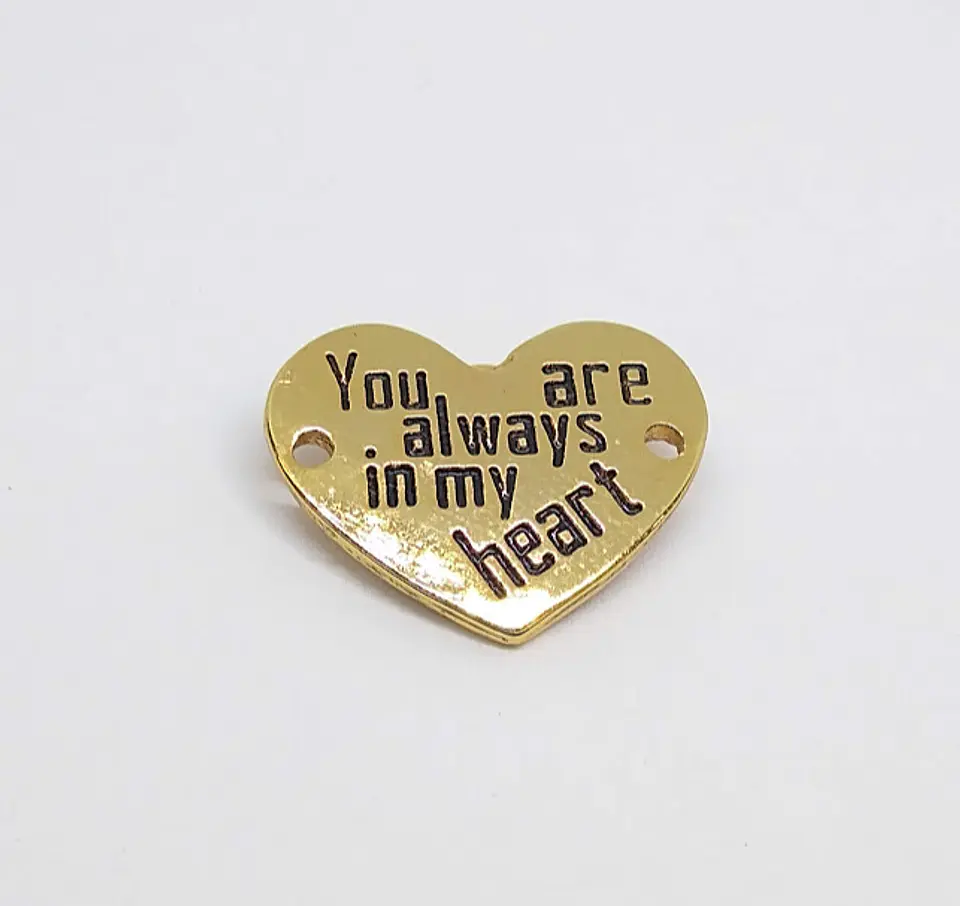 CORAZÓN YOU ARE BAÑO DE ORO T3093                                  1