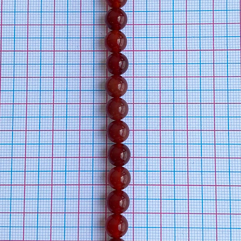 PIEDRA CORNALINA 8MM