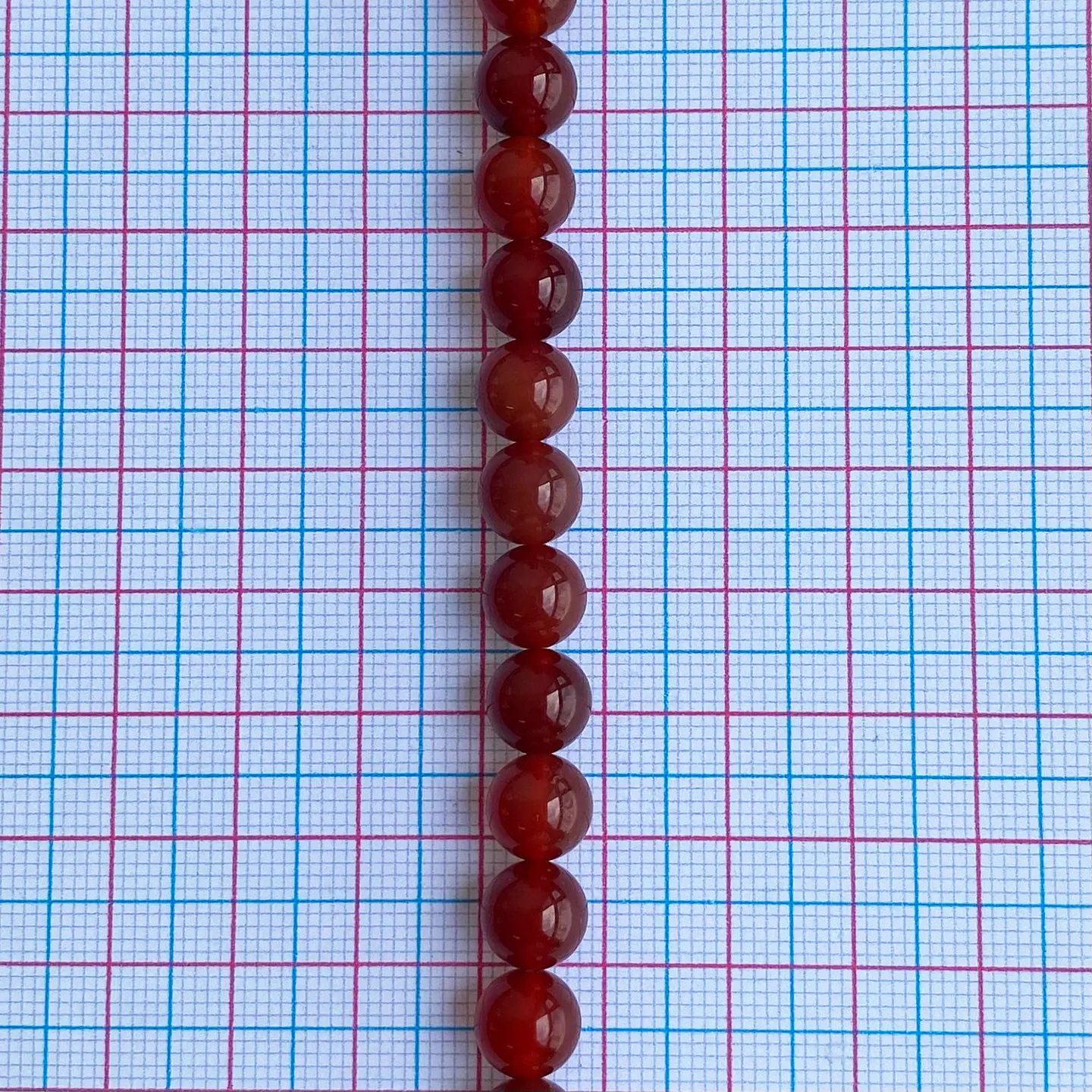 PIEDRA CORNALINA 8MM 2