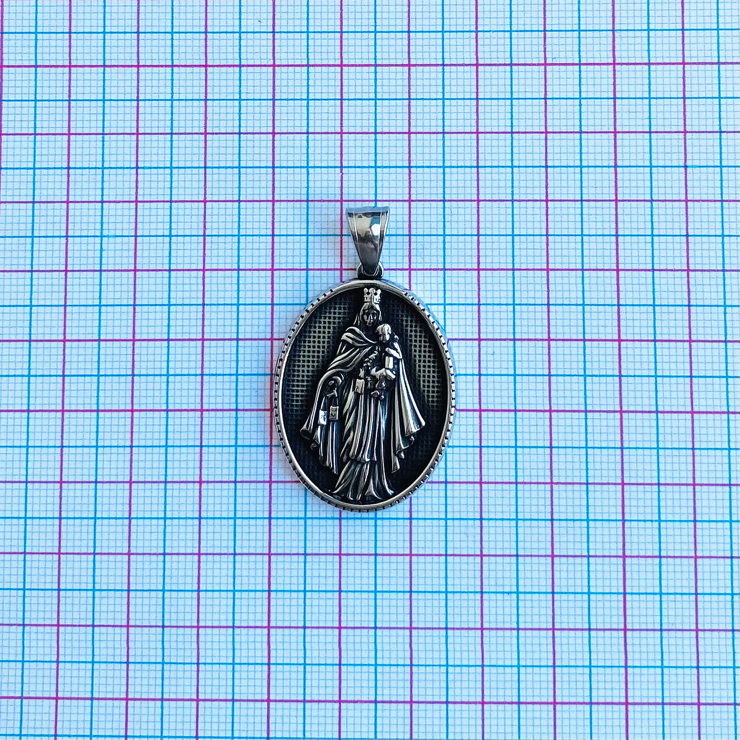 MEDALLA ✦ VIRGEN DEL CARMEN ACERO 2