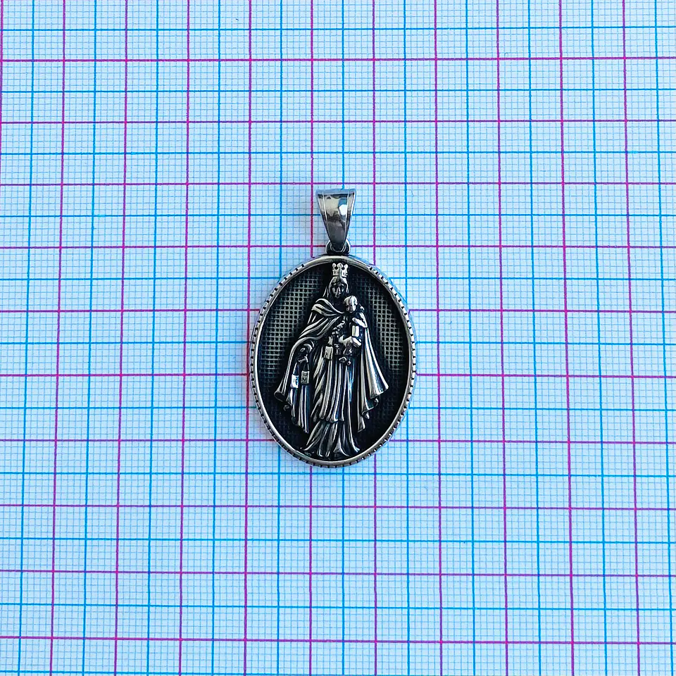 MEDALLA ✦ VIRGEN DEL CARMEN ACERO 2