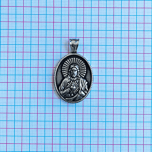 MEDALLA ✦ SAGRADO CORAZÓN DE JESÚS ACERO