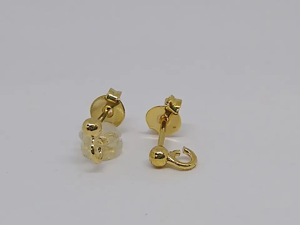 TOPO BOLA CON ARO BAÑO DE ORO T4248                                 1