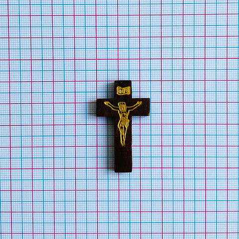 SEPARADOR ✦ CRUZ CRISTO MADERA