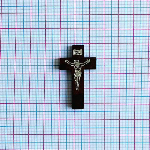SEPARADOR ✦ CRUZ CRISTO MADERA