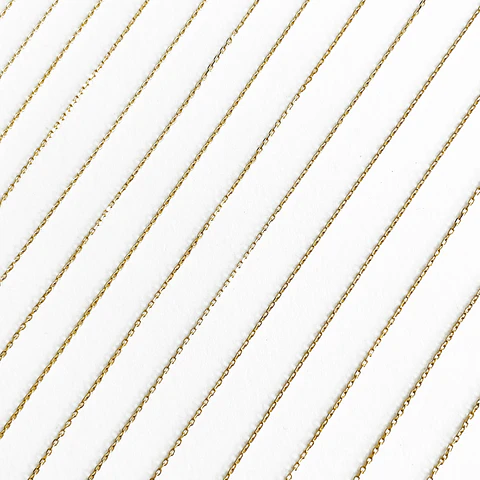 CADENA 0.6MM BAÑO DE ORO