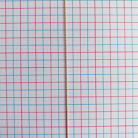 CADENA 0.6MM BAÑO DE ORO