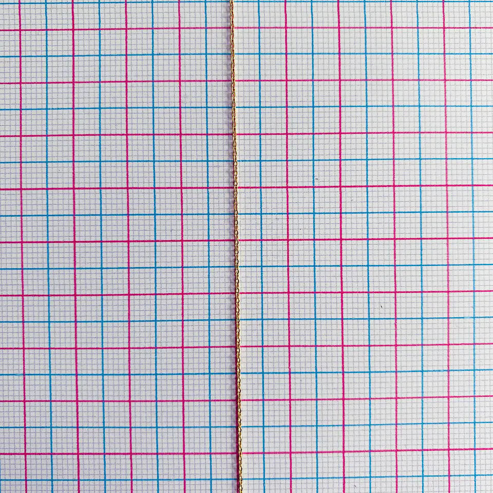 CADENA 0.6MM BAÑO DE ORO 2