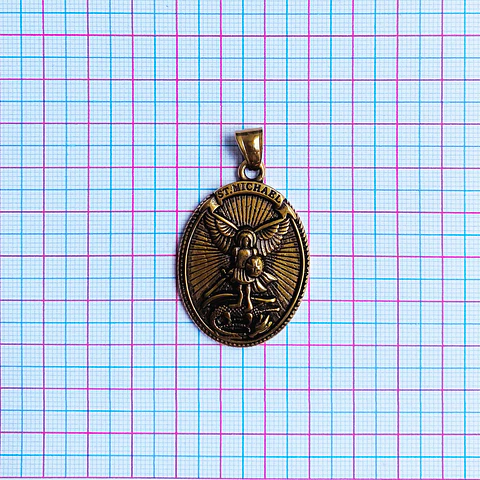 MEDALLA ✦ SAN MIGUEL ARCANGEL ACERO