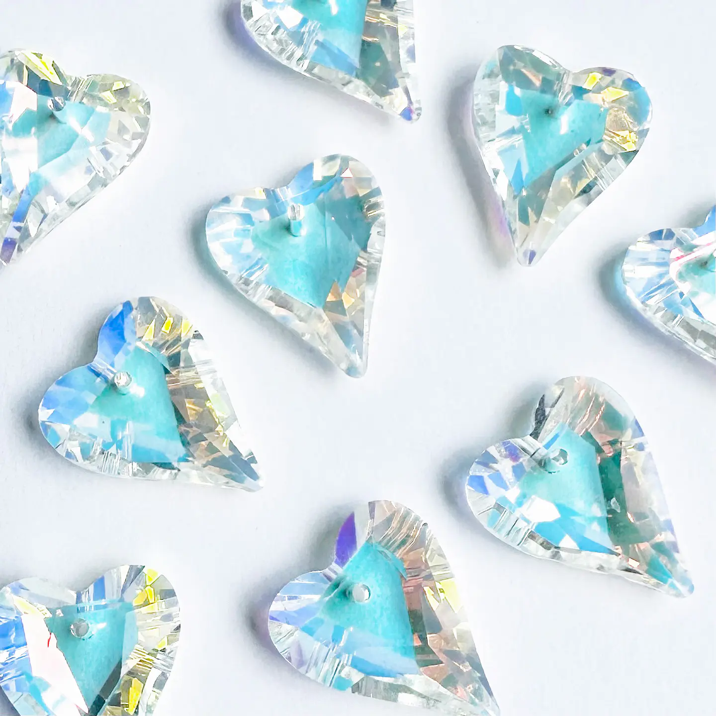 DIJE CORAZÓN CRISTAL 1