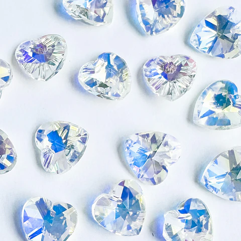 DIJE CORAZÓN CRISTAL